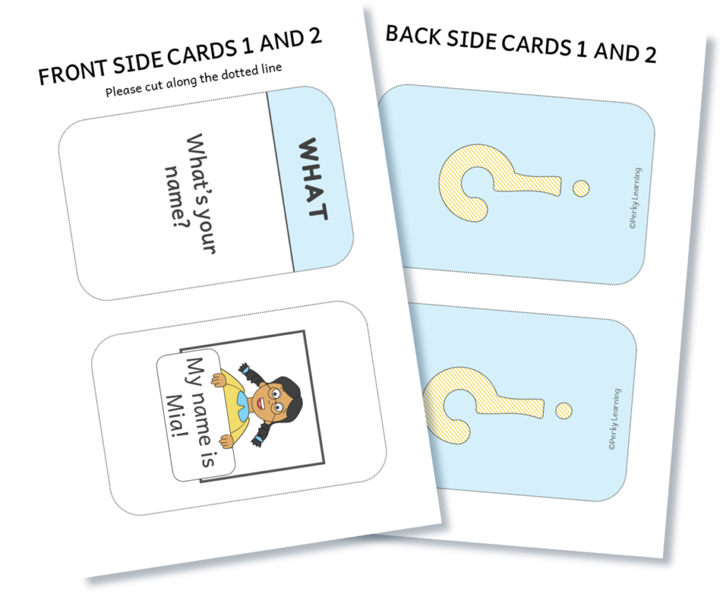 Free WH grammar flashcards, grammar games for kids