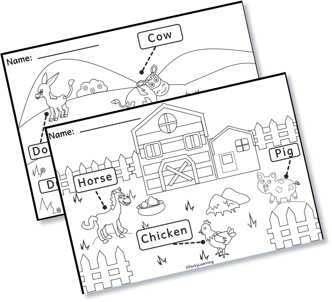 Free animal worksheets for kids, free coloring pages